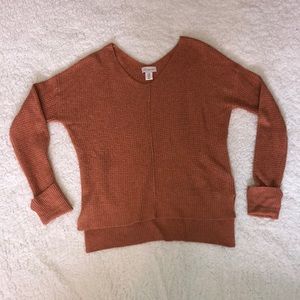 If It Were Me Medium Orange Sweater